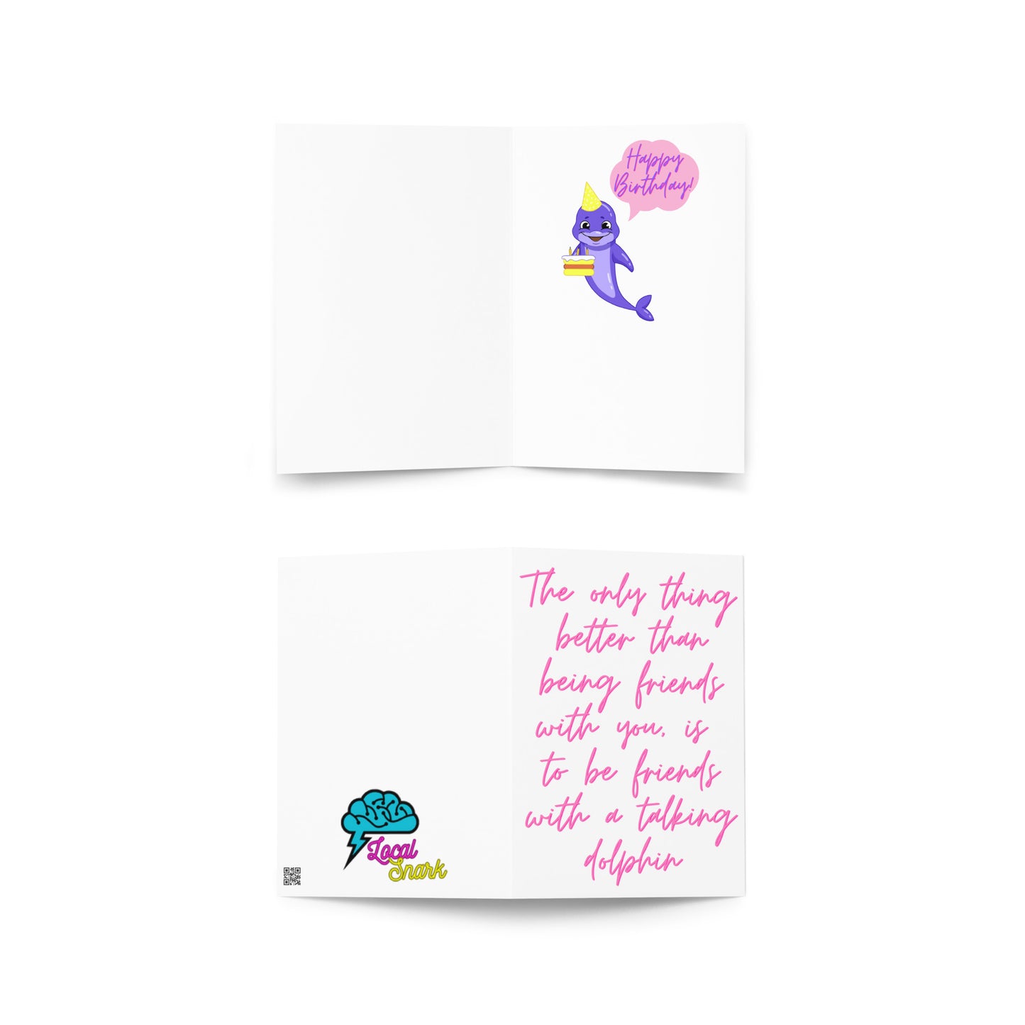 Birthday Dolphin card